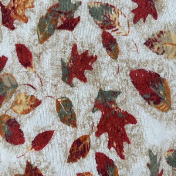 Christopher & Banks Cardigan Sweater Womens Medium Fall Leaf Print Button Front - Picture 9 of 9